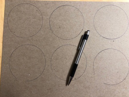 Wrapping Paper Ornaments - six circles