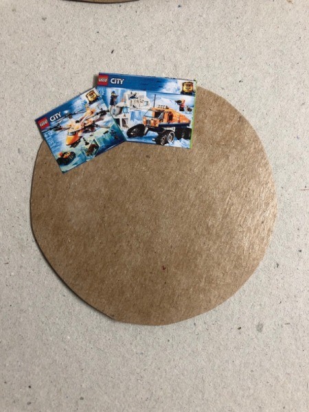 Wrapping Paper Ornaments - glue the pieces down overlapping