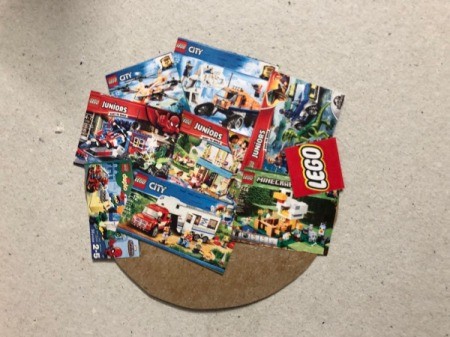 Wrapping Paper Ornaments - continue adding toy photos