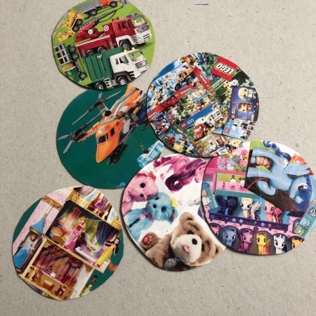 Wrapping Paper Ornaments - make as many as you like