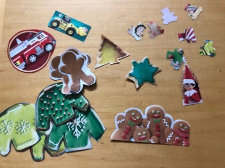 Kids' Cutout Paper Wreath - cutouts