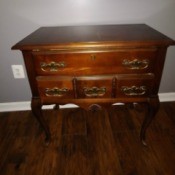 Value of a Mersman Apothecary Table - two draw table
