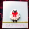 Puffy "Fleece Navidad" Card - front of the finished card