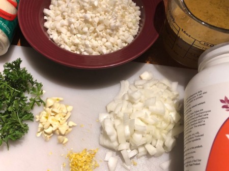 Cauliflower Risotto ingredients