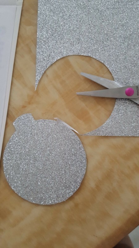 Sparkling Paper Ornaments - cut the shapes out, ornament shape