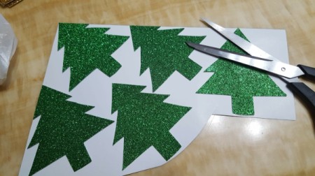 Sparkling Paper Ornaments - cover both sides with glitter paper