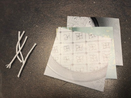 Make a Wish Candle Birthday Card - cut pieces of twine