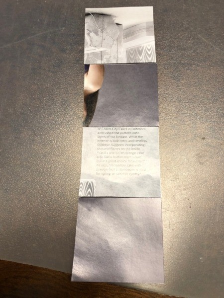 Make a Wish Candle Birthday Card - turn squares over, wrong side up