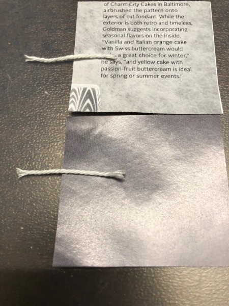 Make a Wish Candle Birthday Card - tape the twine to the square