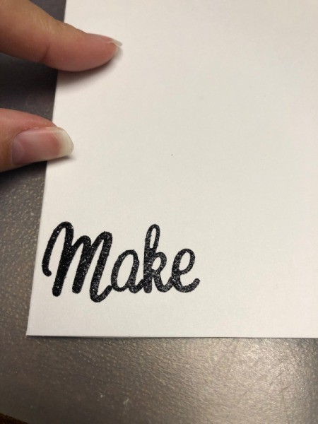 Make a Wish Candle Birthday Card - stickers spelling "make"