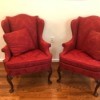 Value of Hickory Furniture Armchairs - red wingback chairs