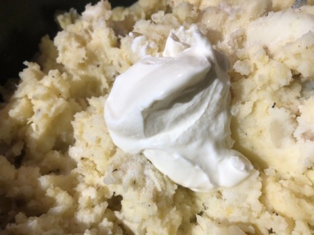 sour cream added to Mashed Potatoes
