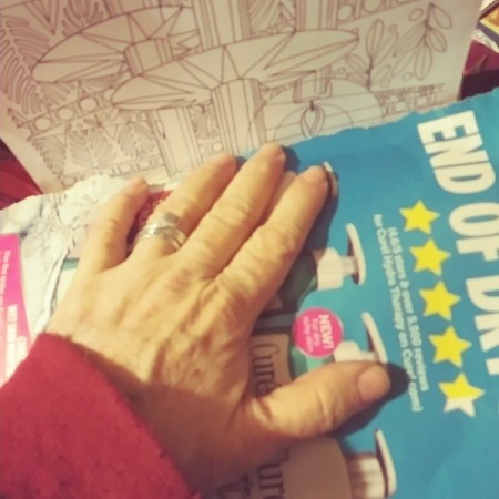 Distressing Paper with an Ink Pad - cover with a magazine page and press down