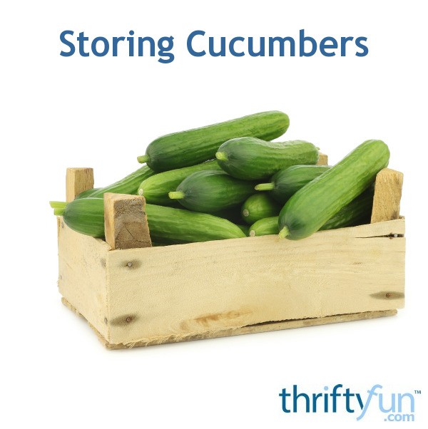 Storing Cucumbers ThriftyFun