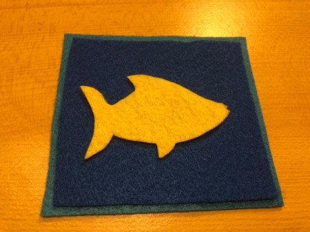 Children's Soft Puzzle - turn over to eliminate pencil marks and place on top piece of felt