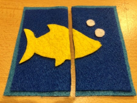 Children's Soft Puzzle - cut in half vertically