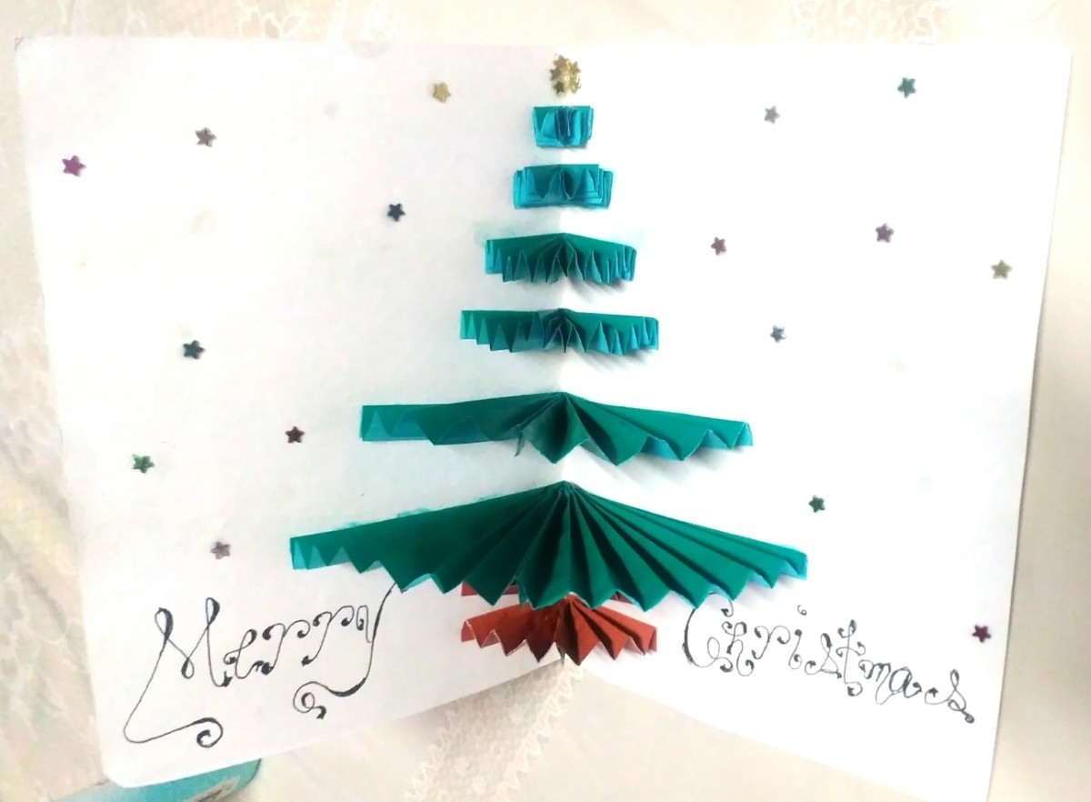 How To Make A Christmas Tree Pop Up Card Thriftyfun