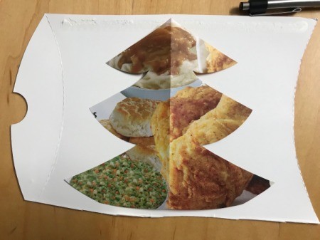 Kids' Christmas Tree Craft - draw or trace tree shape