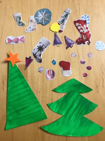Kids' Christmas Tree Craft - cut them out