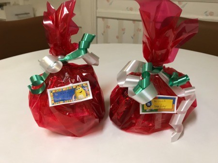 DIY Gift Baskets - two wrapped gifts