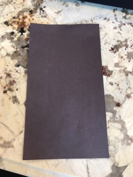 Christmas Tree Card Made by a Toddler - choose background paper