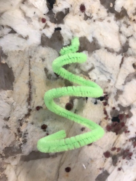 Spiral Miniature Christmas Tree Decoration - wrap a pipe cleaner around your finger