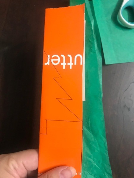 Christmas Candy Egg Carton Gift Box - trace the outline of one half of a tree on a folded piece of cardboard