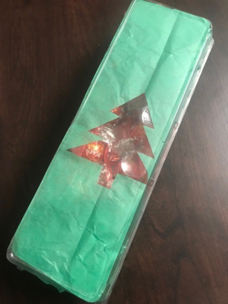 Christmas Candy Egg Carton Gift Box - trim to fit and attach to the lid