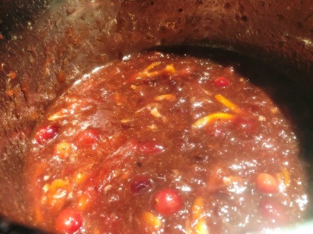 Cranberry Orange Marmalade in instant pot