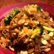 Spaghetti Squash Chow Mein on plate