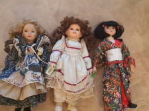 Identifying Porcelain Dolls - three dolls