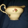 Value of Bohemian China - creamer with a rose pattern