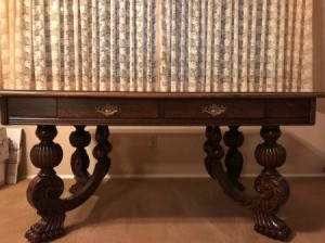 Identifying a Table - table with heavy ornate legs