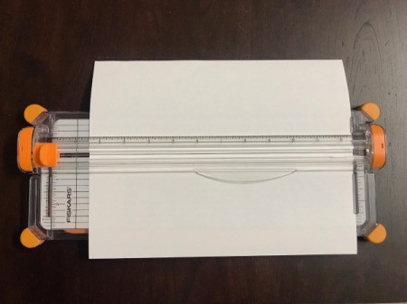 Snowflake Bow for Oversize Gift - cut in half using scissors or a paper cutter