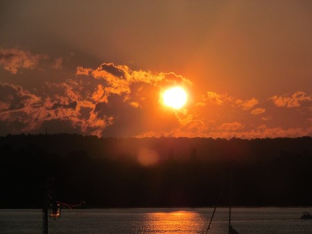 Sunrise (Nova Scotia) - golden sun rise