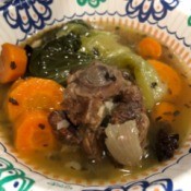 Oxtail Vegetable Soup in bowl