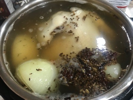 herbs added to Chicken Pho