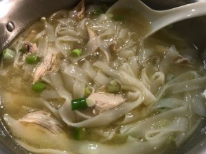 Instant Pot Chicken Pho in pan