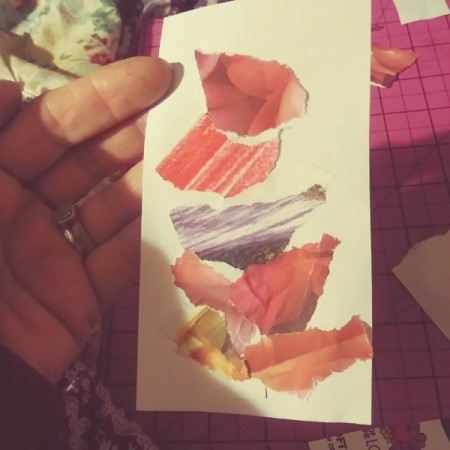 Save Scraps of Colorful Paper for Scrapbook Cards