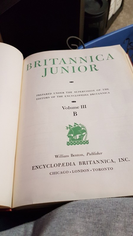 Value of Britannica Junior - cover page