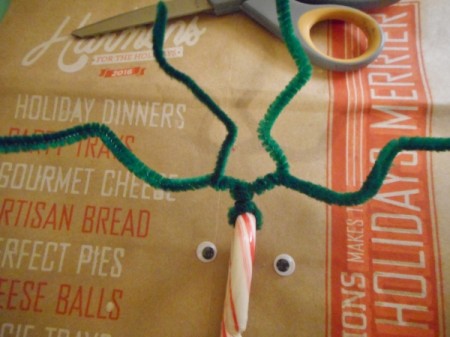 Reindeer Candy Cane - antlers shaped