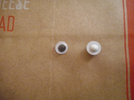 Reindeer Candy Cane - add a dab of glue to the back of one googly eye