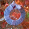 Mini Wreath Ornament - finished wreath hanging on the tree
