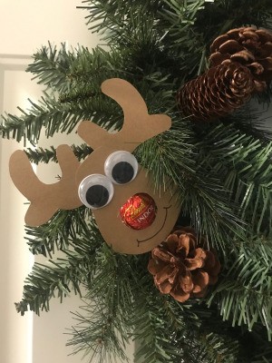 Candy Nose Reindeer Ornament