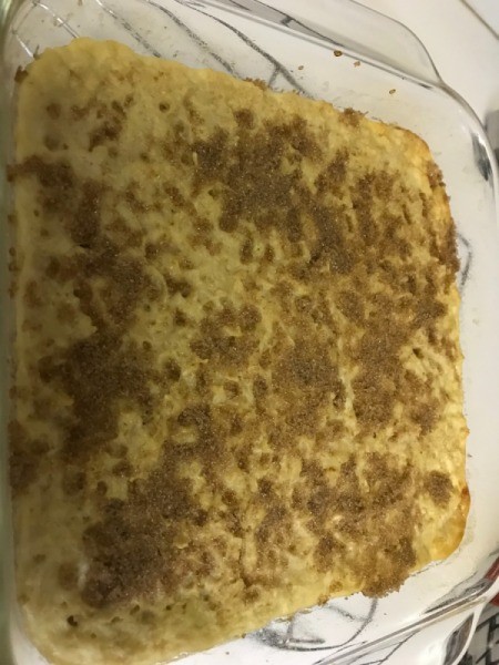 sugar on Baked Oatmeal