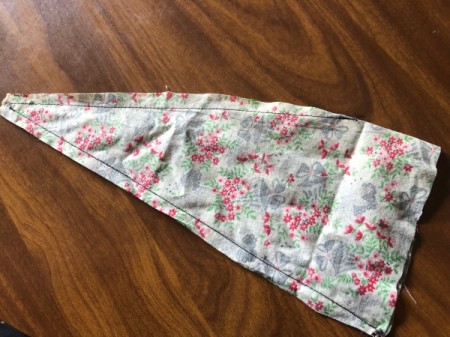 DIY Gnome Dolls - trim excess fabric outside the seams