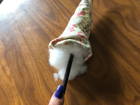 DIY Gnome Dolls - turn right side out and stuff with cotton