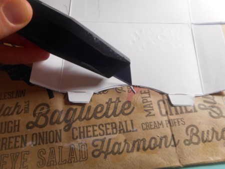 Up-cycled Gift Box - trim off any excess