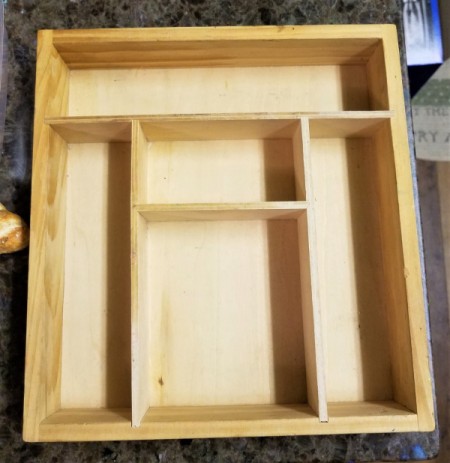 Shadow Box with a Soup Theme - orient the shadow box