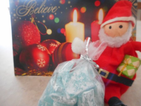 Hard Tack Candy in bag with Santa